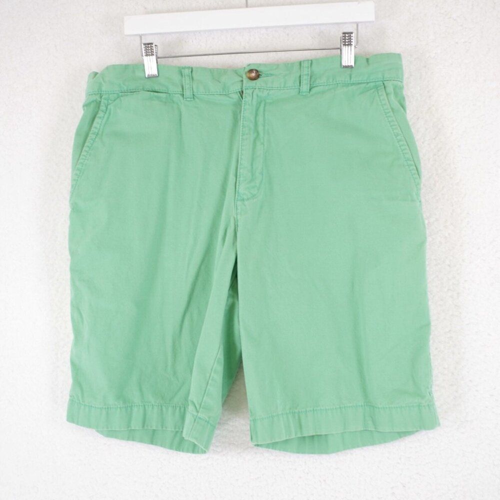 Tommy Hilfiger Chino Shorts Green Mid‎ Rise 36/10.5 Tagged 35
